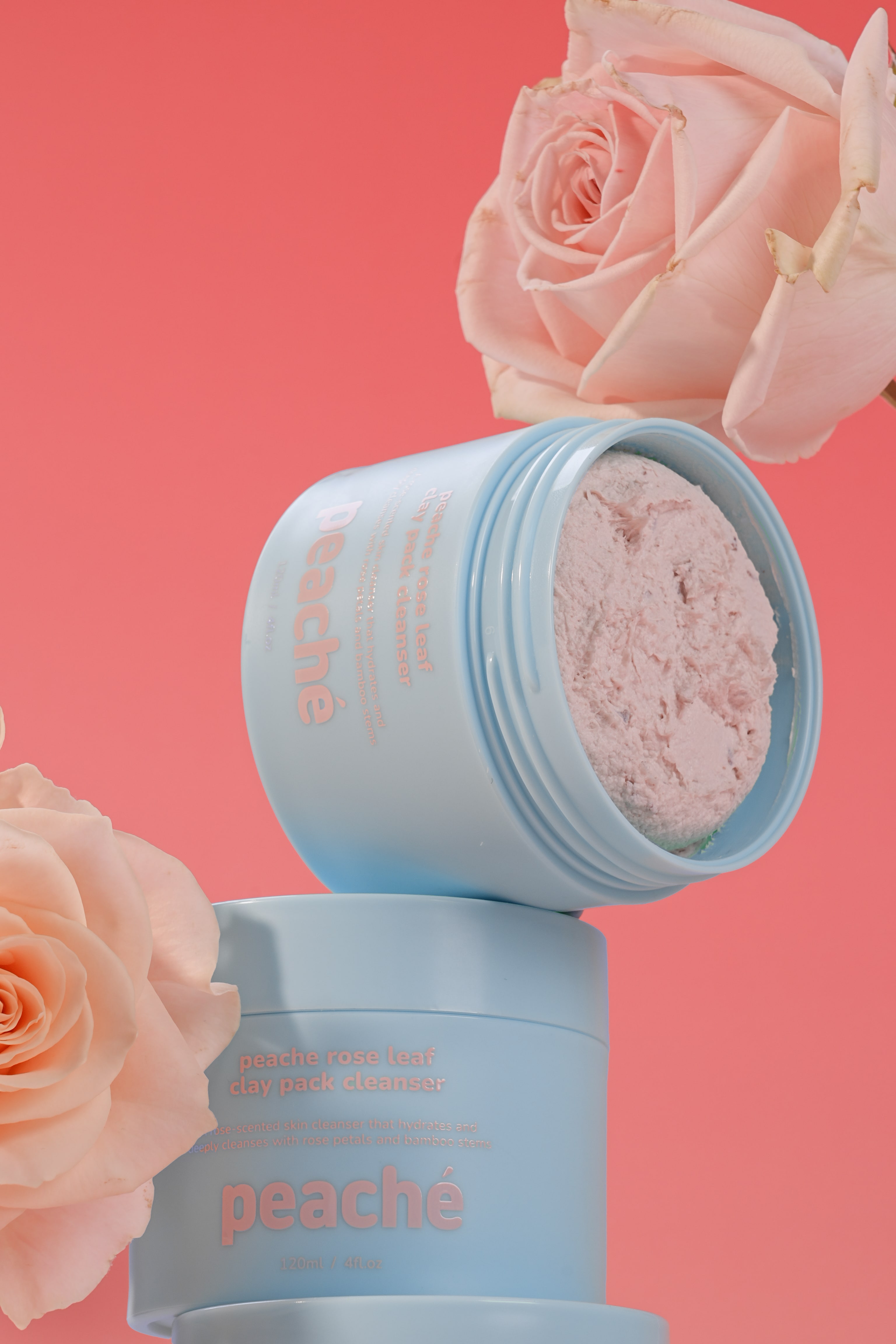 Rose Leaf Clay Pack Cleanser — Double Set