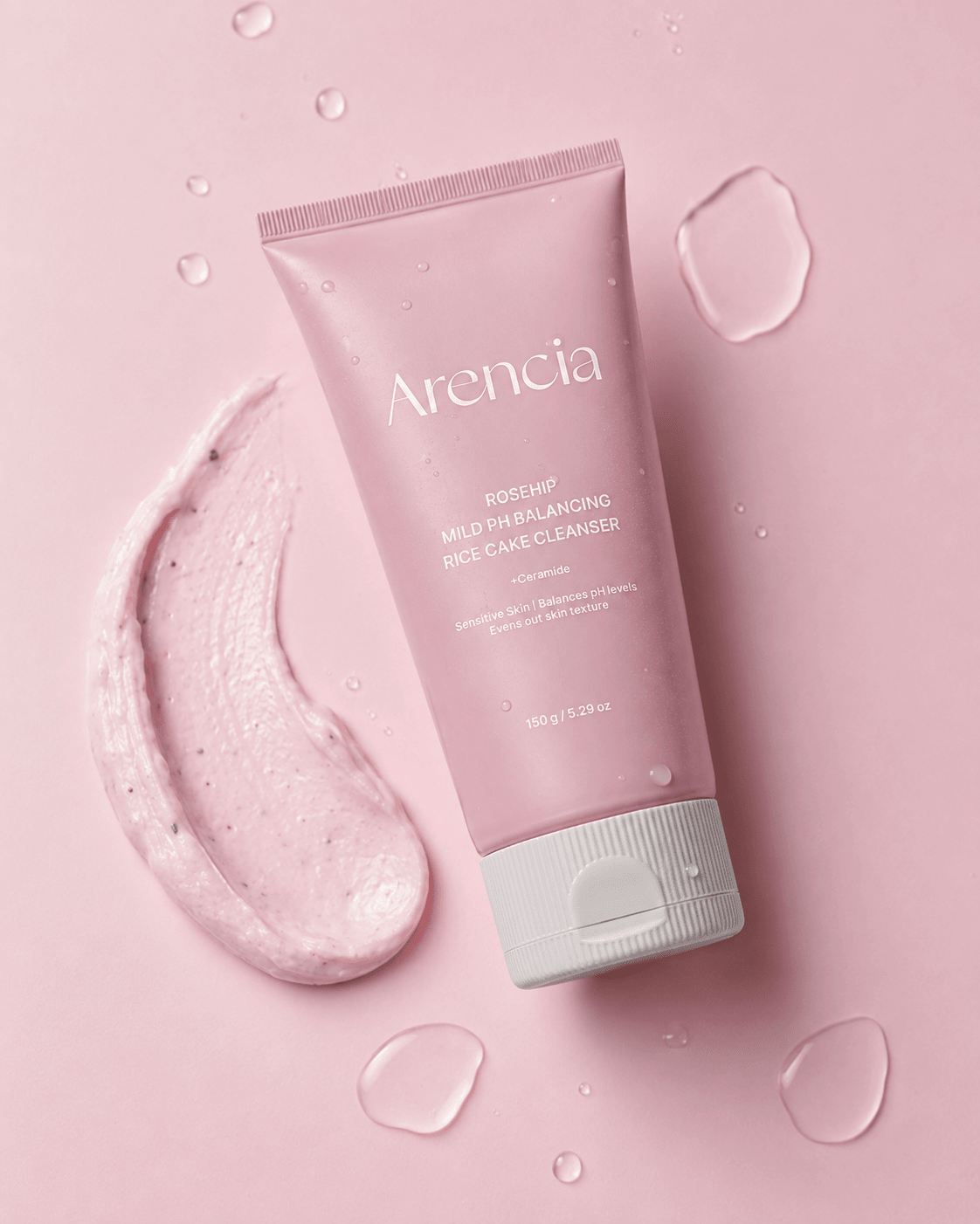 Arencia Rosehip Mild pH Balancing Rice Cake Cleanser 150ml
