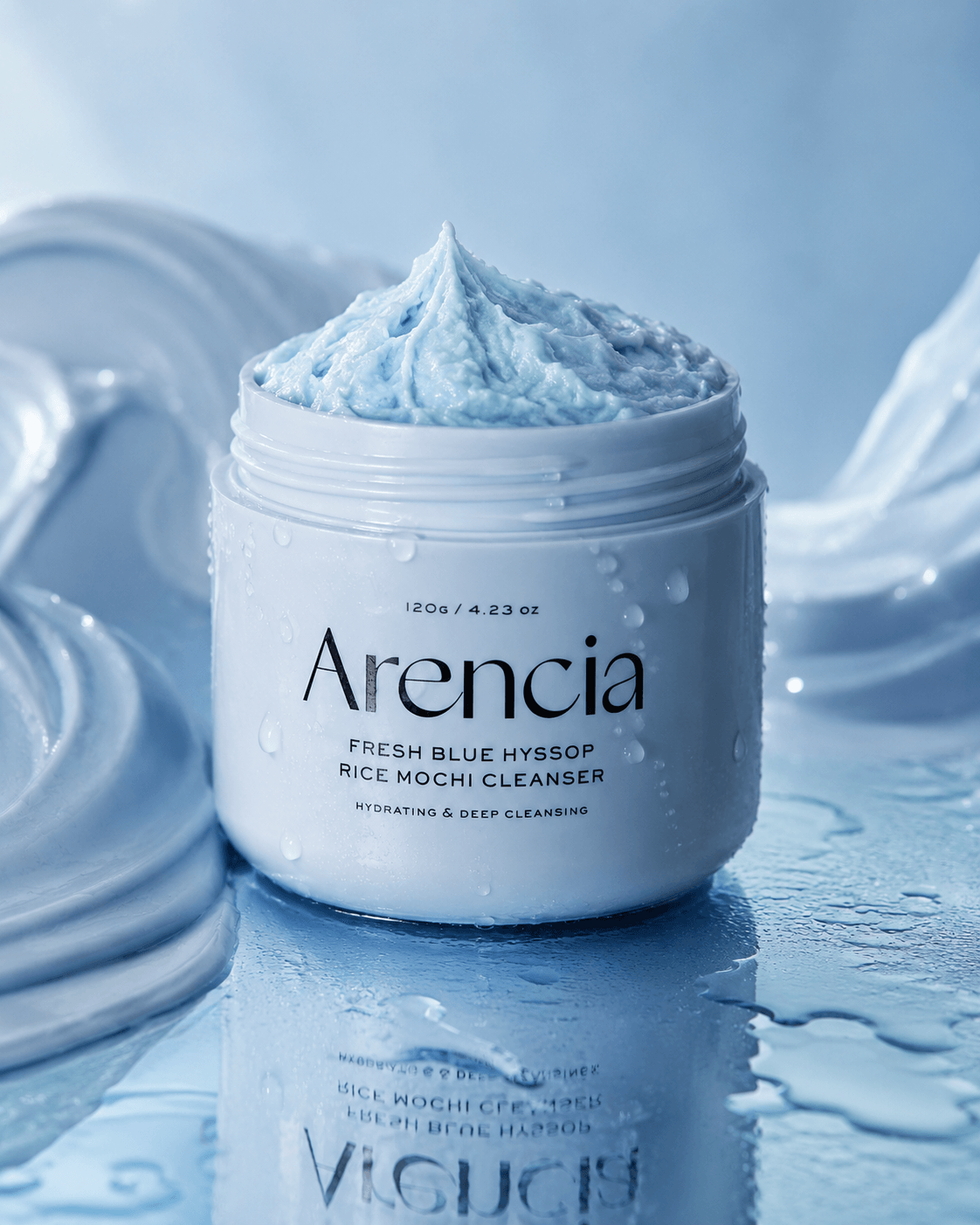 Arencia Blue Hyssop+ Rice Mochi Cleanser 120g