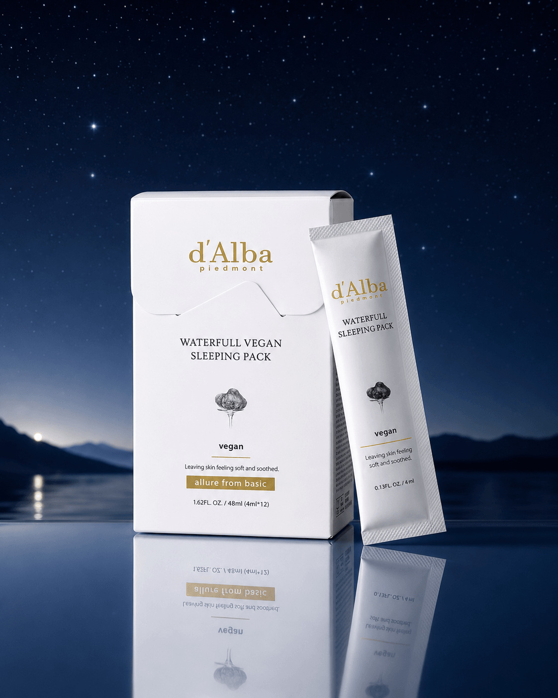 d'Alba Waterfull Vegan Sleeping Pack (12ea)