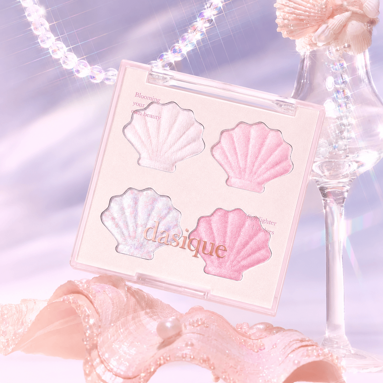Shine Glowy Highlighter Palette Twinkle Mermaid Collection (01 Twinkle Mermaid)