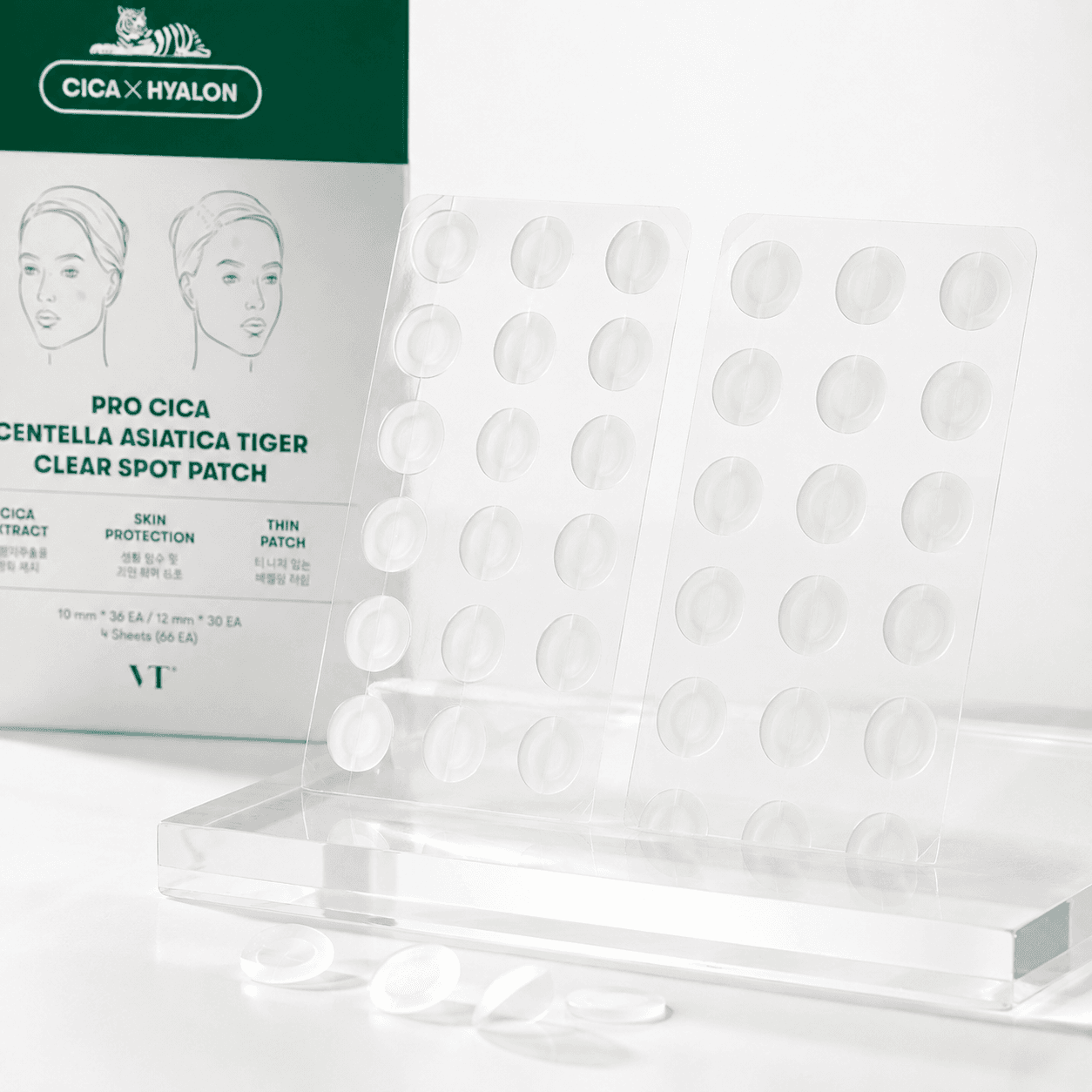 Pro Cica Centella Asiatica Tiger Clear Spot Patch (4pcs)