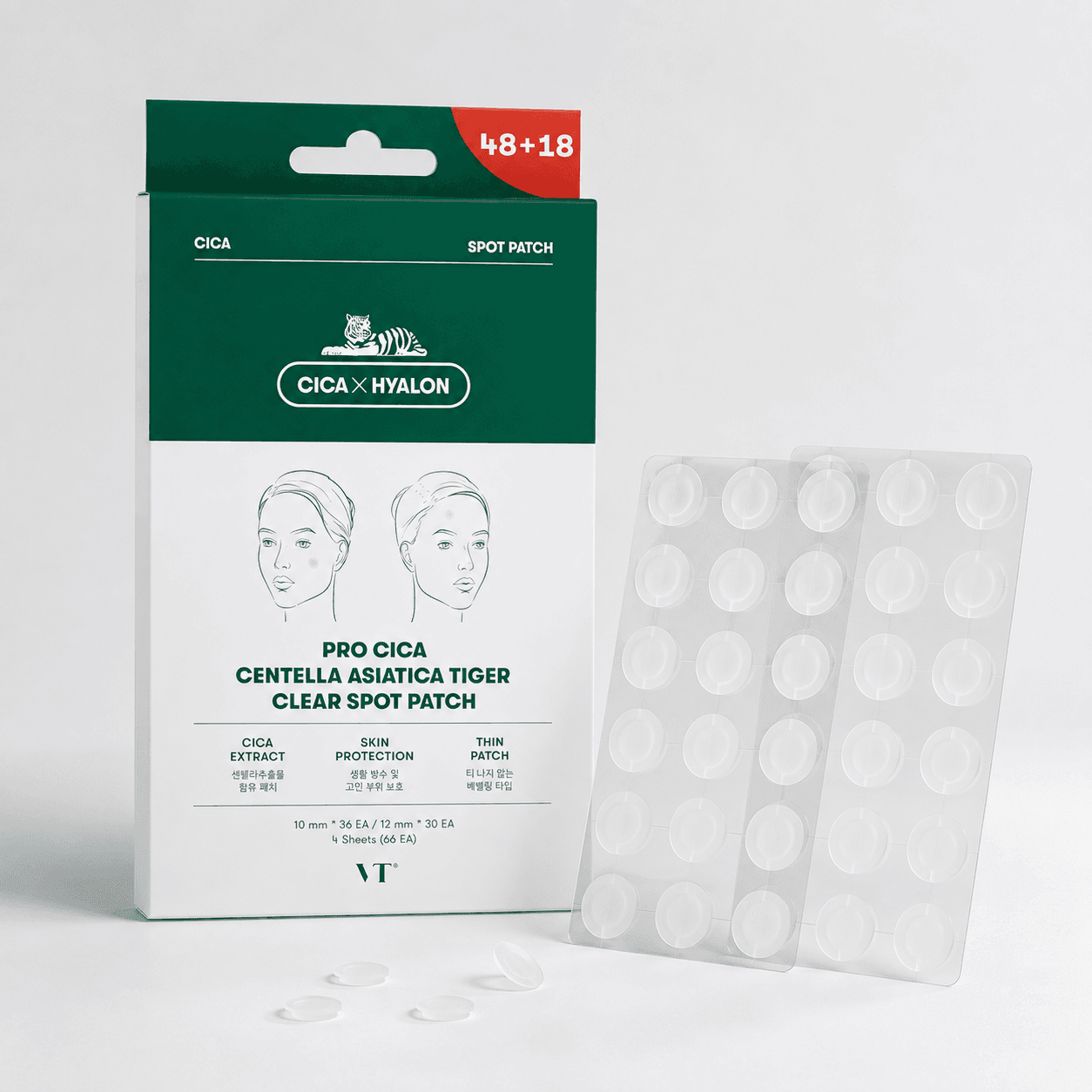 Pro Cica Centella Asiatica Tiger Clear Spot Patch (4pcs)