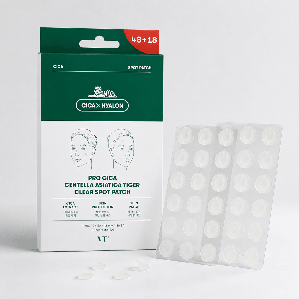 Pro Cica Centella Asiatica Tiger Clear Spot Patch (4pcs)