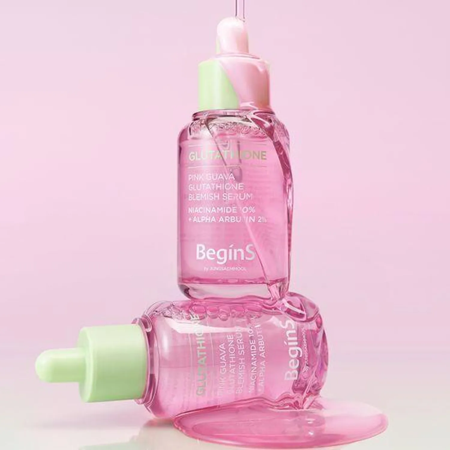 BeginS Pink Guava Glutathione Blemish Serum