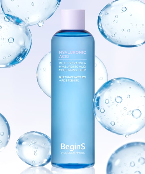 BeginS Blue Hydrangea Hyaluronic Acid Moisturizing Toner