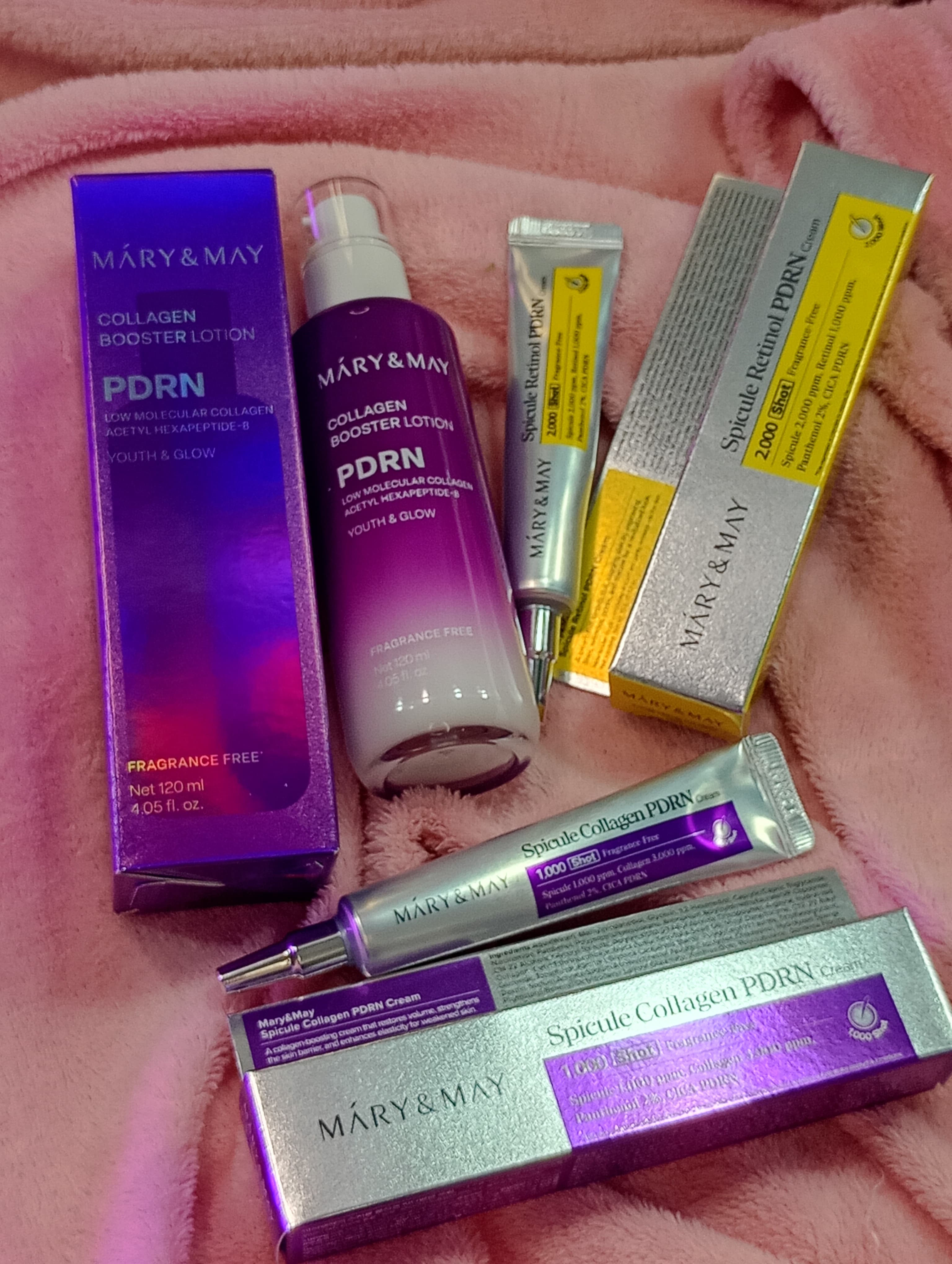 Minha rotina de cuidados com Máry&May 💜💛
SPICULE COLLAGEN PDRN💜
SPICULE RETINOL PDRN💛
COLLAGEN BOOSTER LOTION💜💜
#PDRN #collagen #Microespículas #skincare